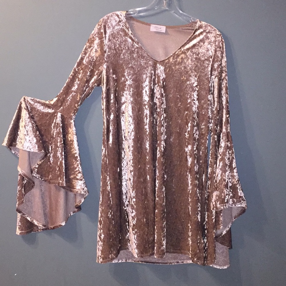 Faux Velvet Dress